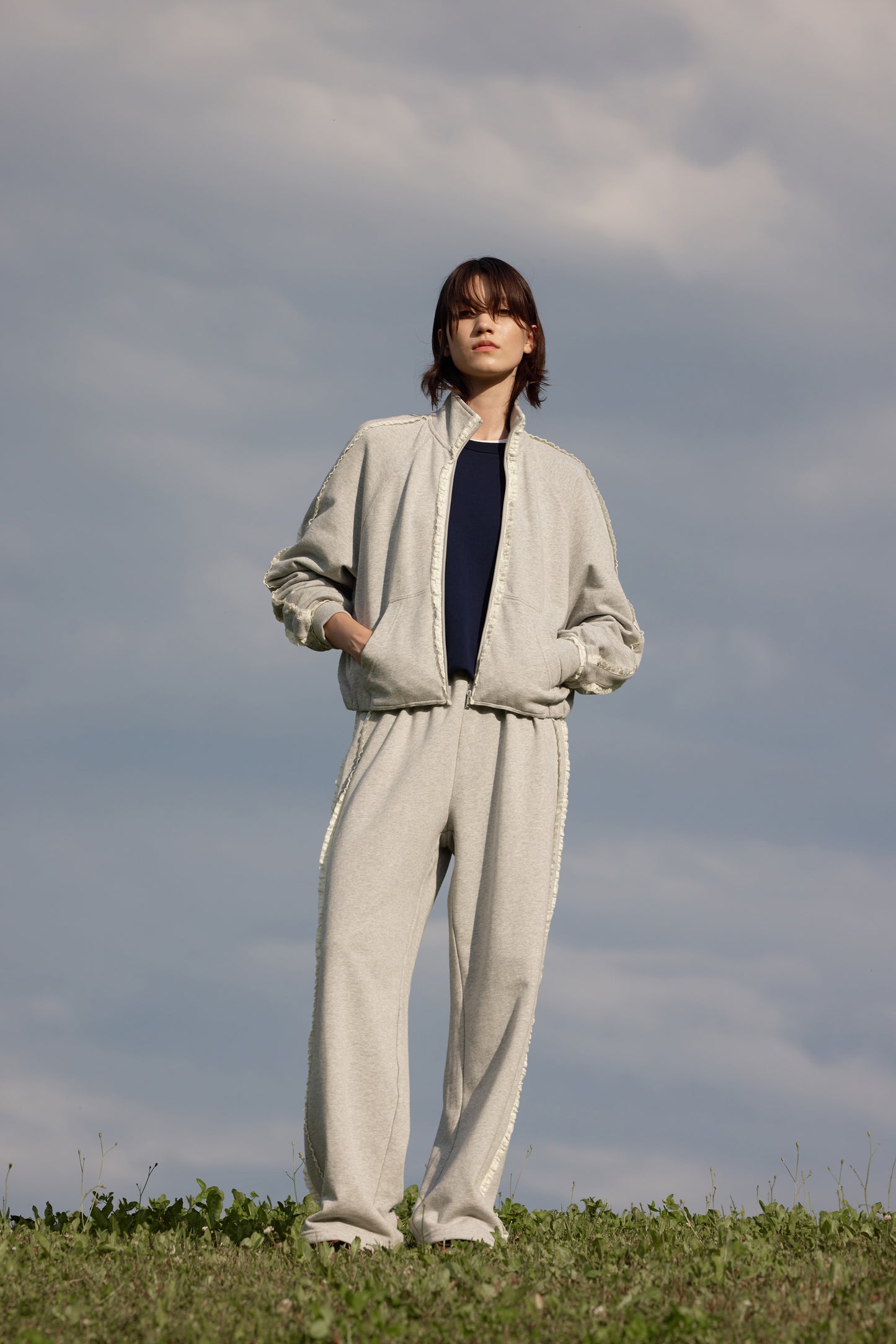 LIGHT GREY MELANGE
