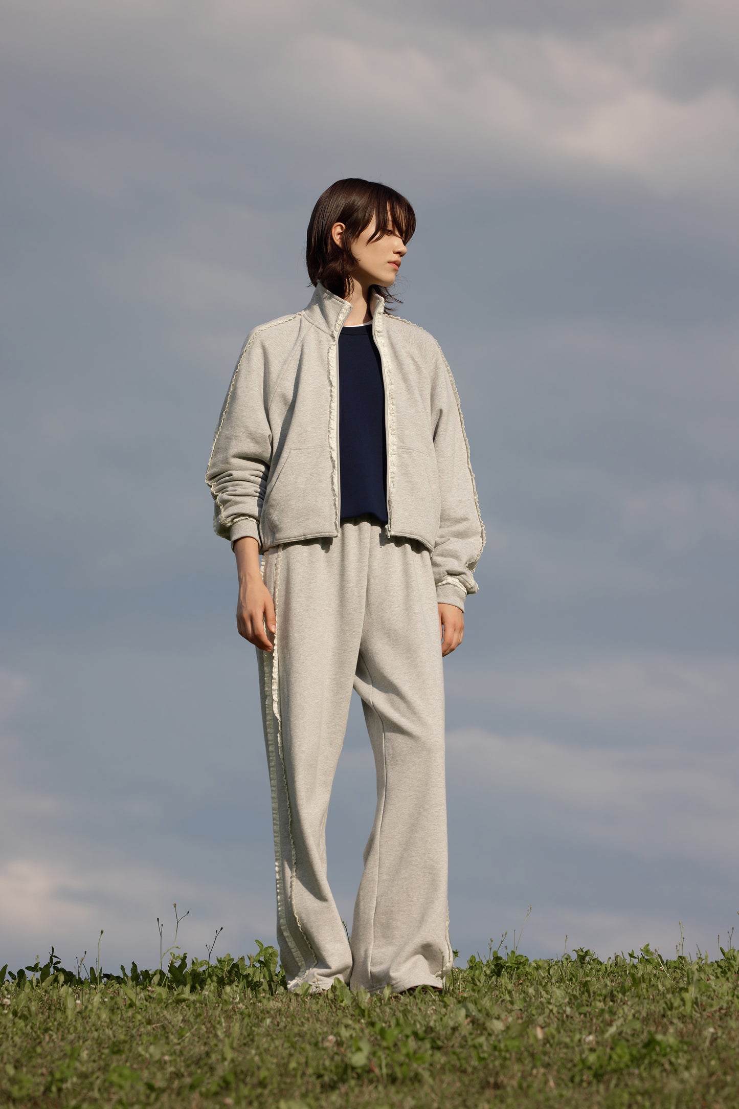 LIGHT GREY MELANGE