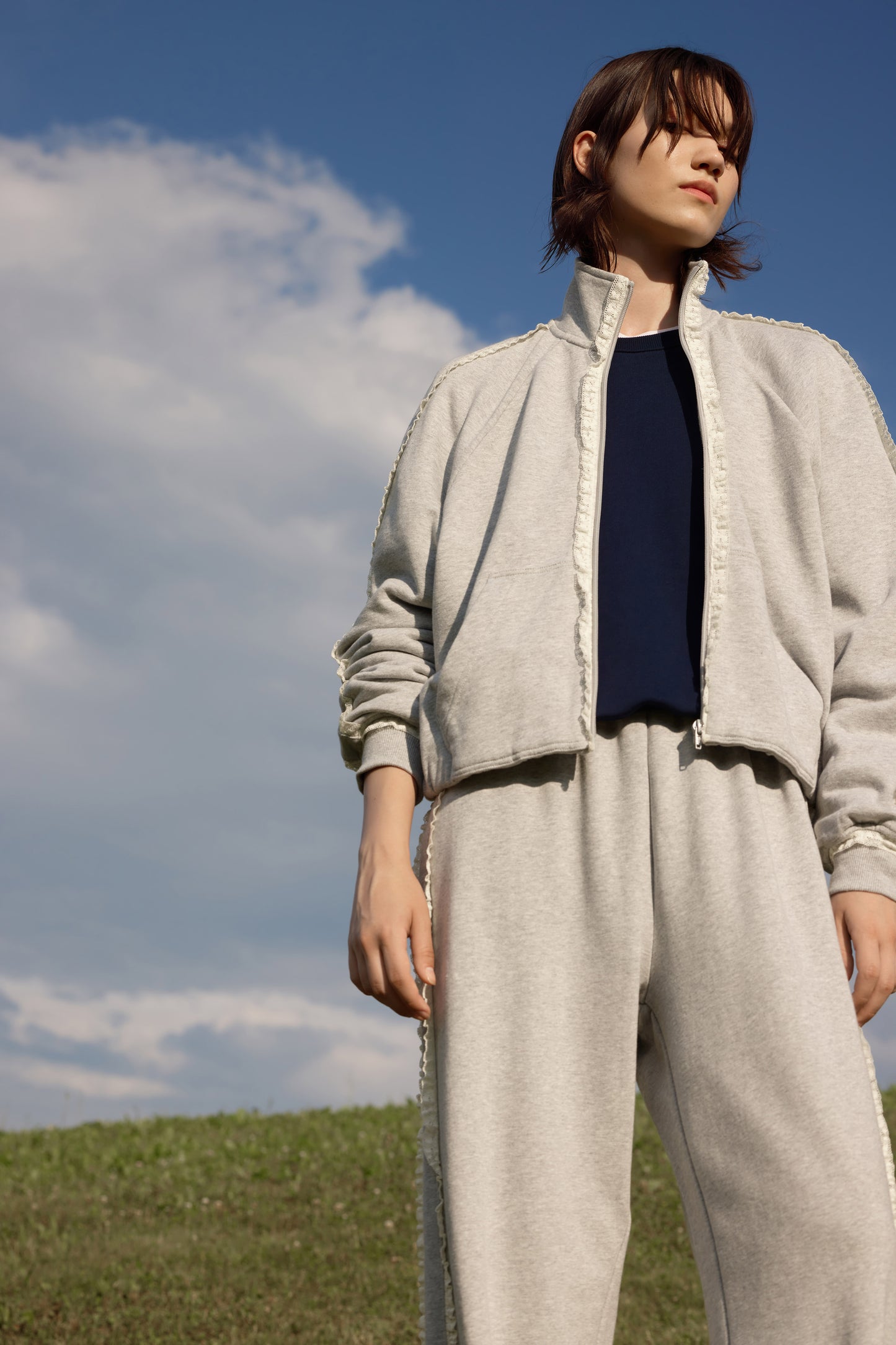 LIGHT GREY MELANGE